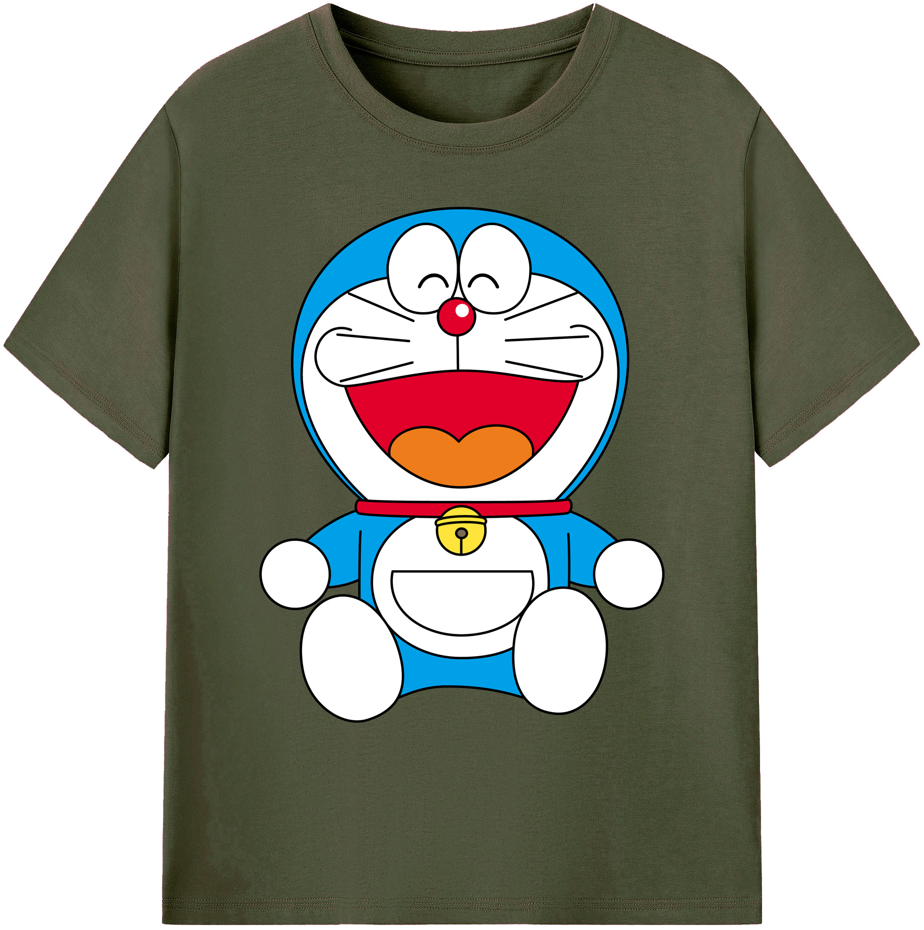 （画像用） ドラえもん Doraemon 綿100％ メンズ半袖Tシャツ｜肌触りやわらか＆通気性
